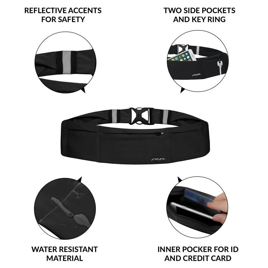 360 Running Storage Belt (Triple Pockets)