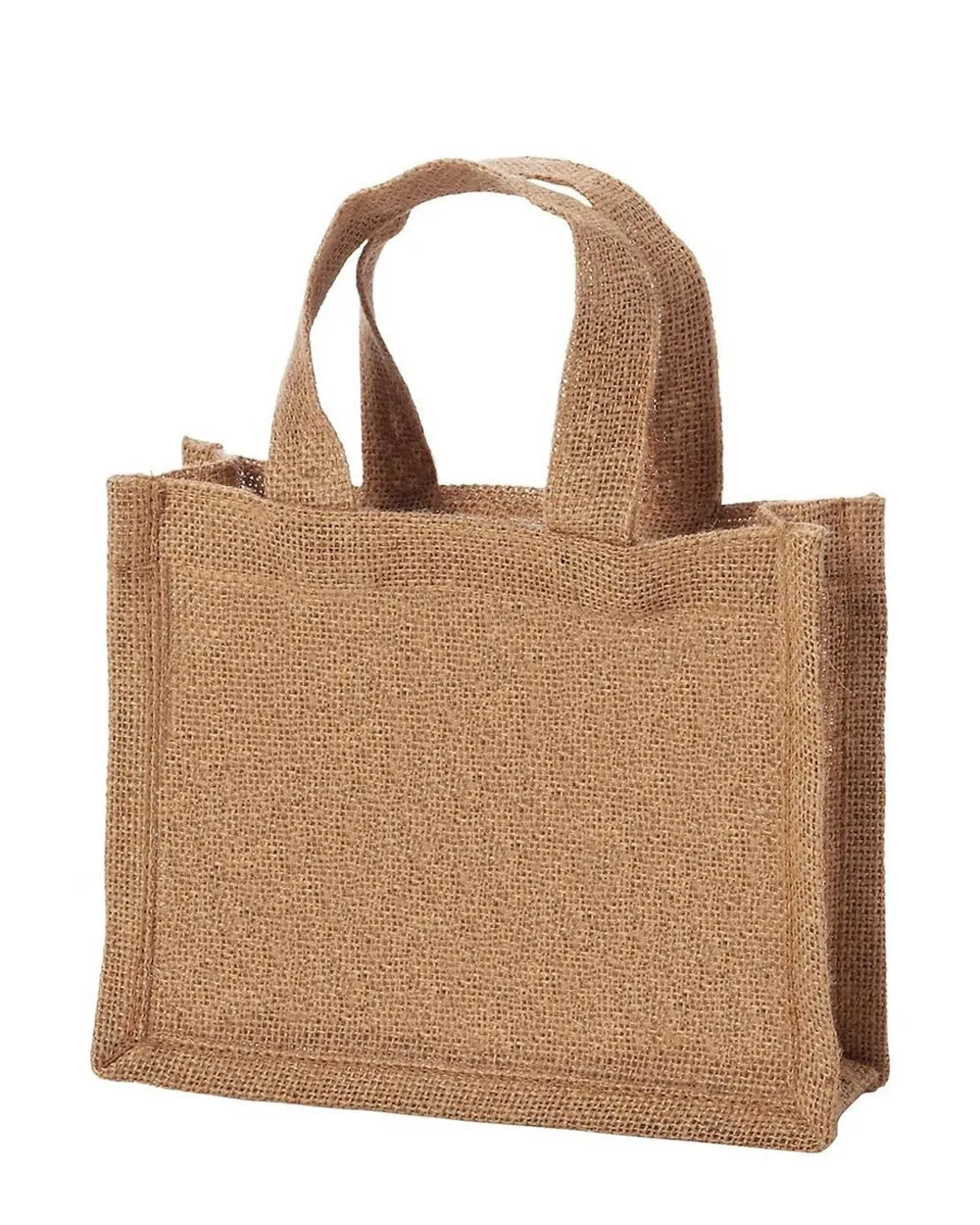 6 ct Small Burlap Party Favor Bags / Jute Gift Tote Bags - Pack of 6