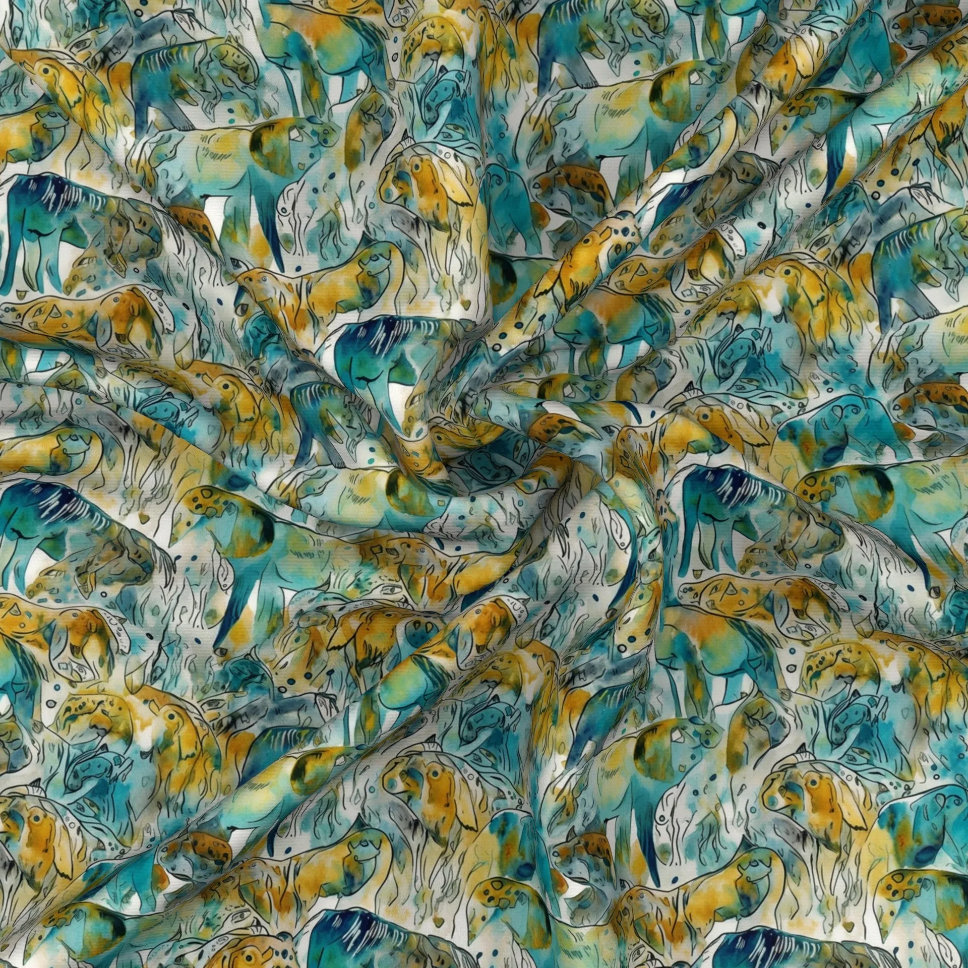 Abstracted Wild Animal Print