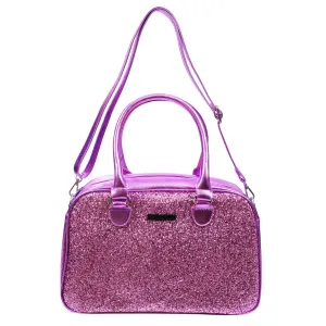 Amethyst Glitter Bowler Bag