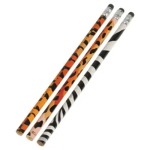 Animal Print Designer Pencils (One Dozen)
