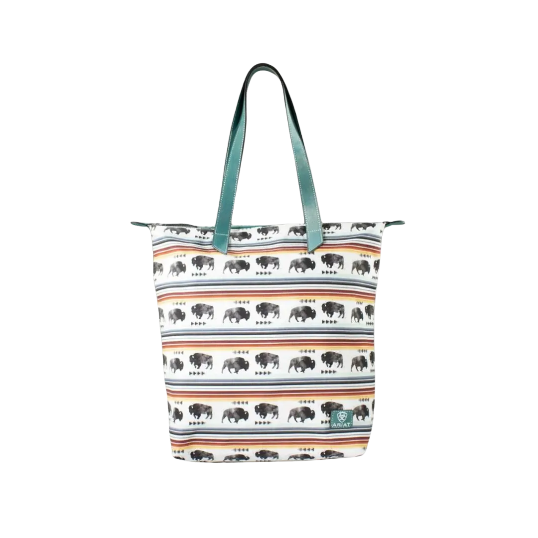 Ariat Women's Tote Buffalo Print Multi Bag