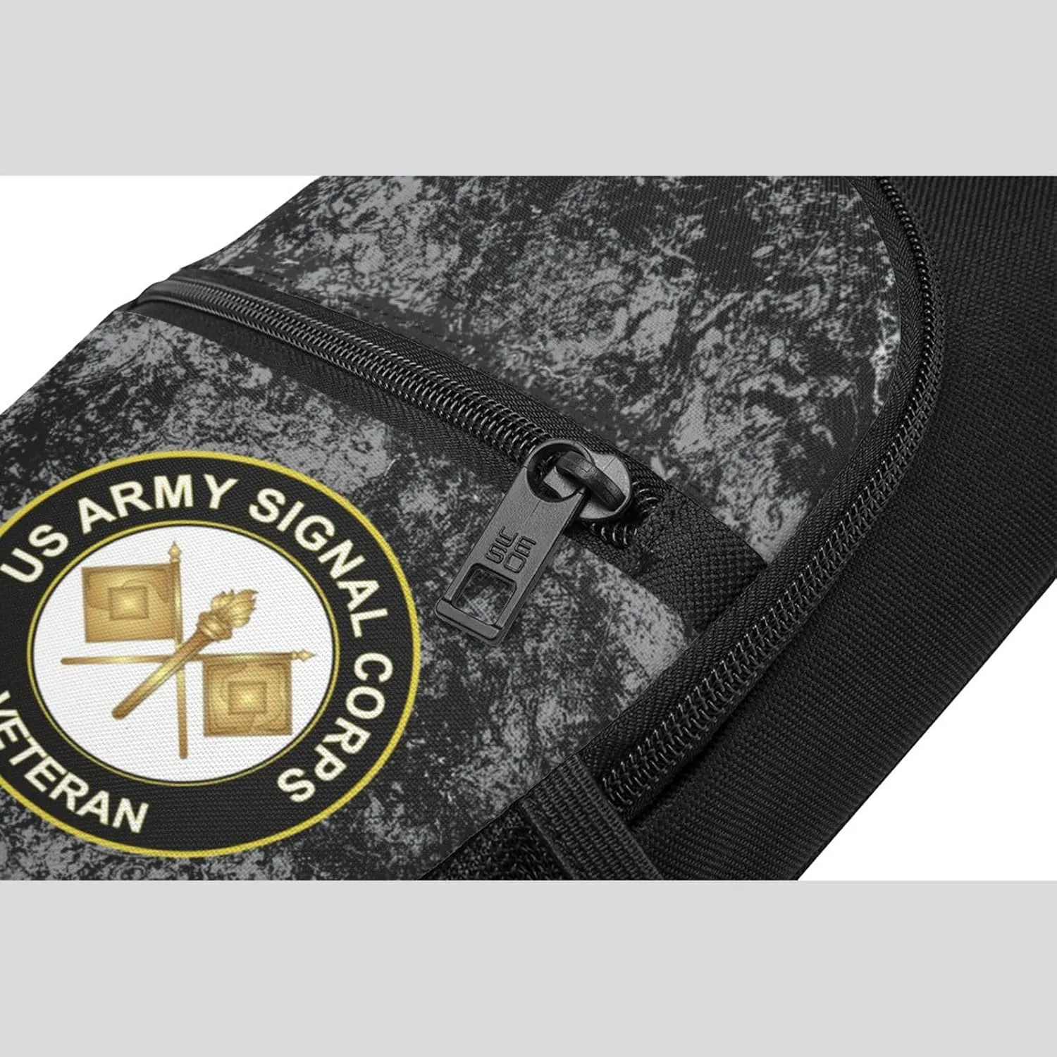 Army Signal Corps Veteran Sling Bag Crossbody Backpack Shoulder Casual Daypack Bags for Men