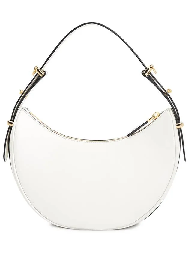 Arque Leather Shoulder Bag White