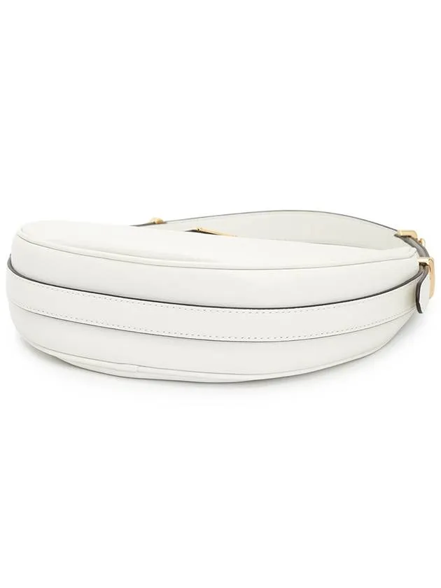 Arque Leather Shoulder Bag White