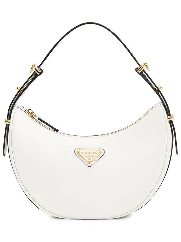 Arque Leather Shoulder Bag White