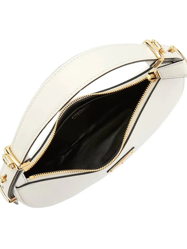 Arque Leather Shoulder Bag White