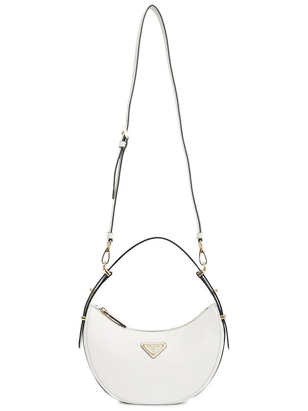 Arque Leather Shoulder Bag White