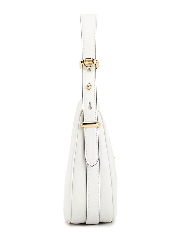 Arque Leather Shoulder Bag White