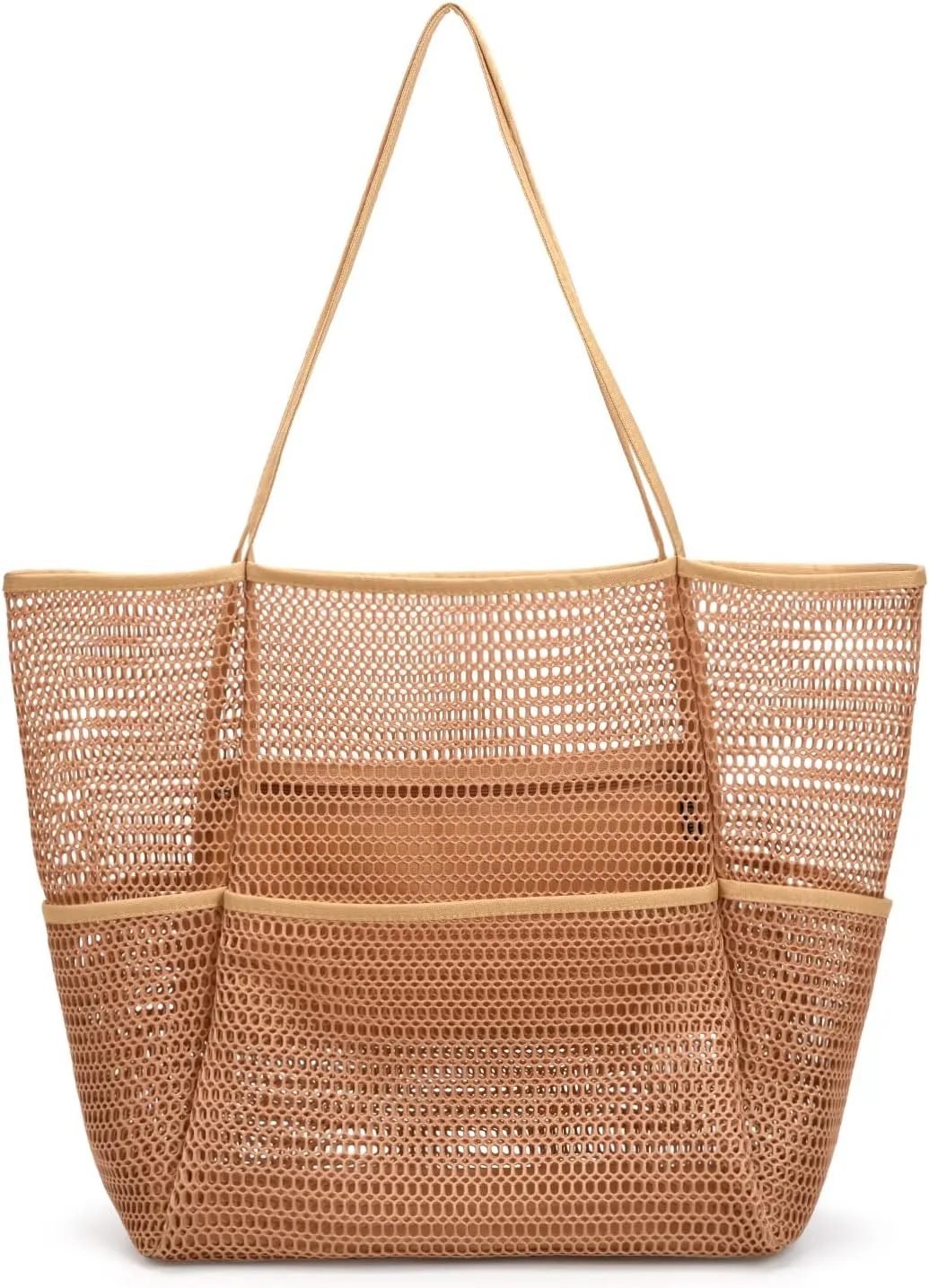 Beach Bag - Mesh Tote Bag Beach Vacation Clothes for Women Pool Bag for Travel Pool Family Cruise Essentials 2025