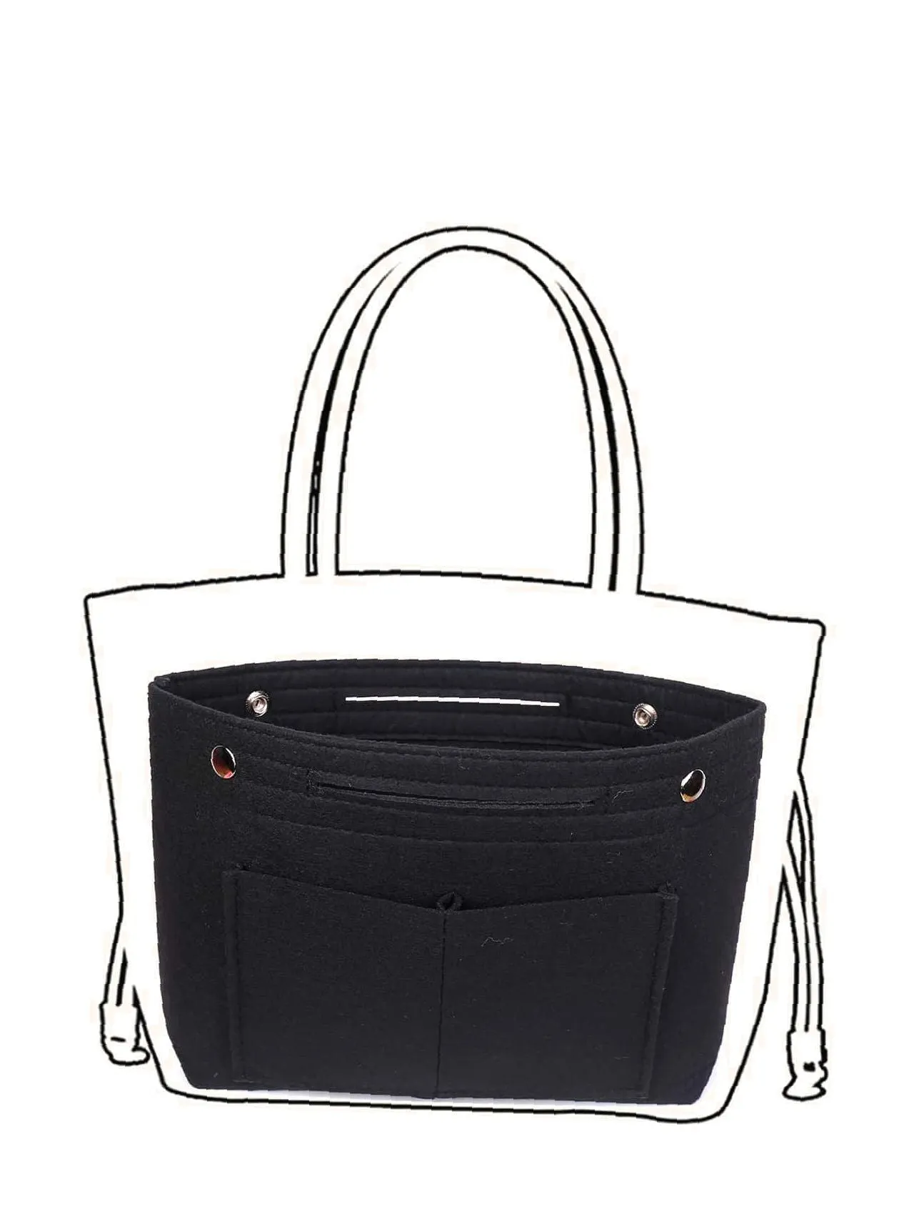 binfenxie - Minimalist Bag Insert  - Women Tote Bags