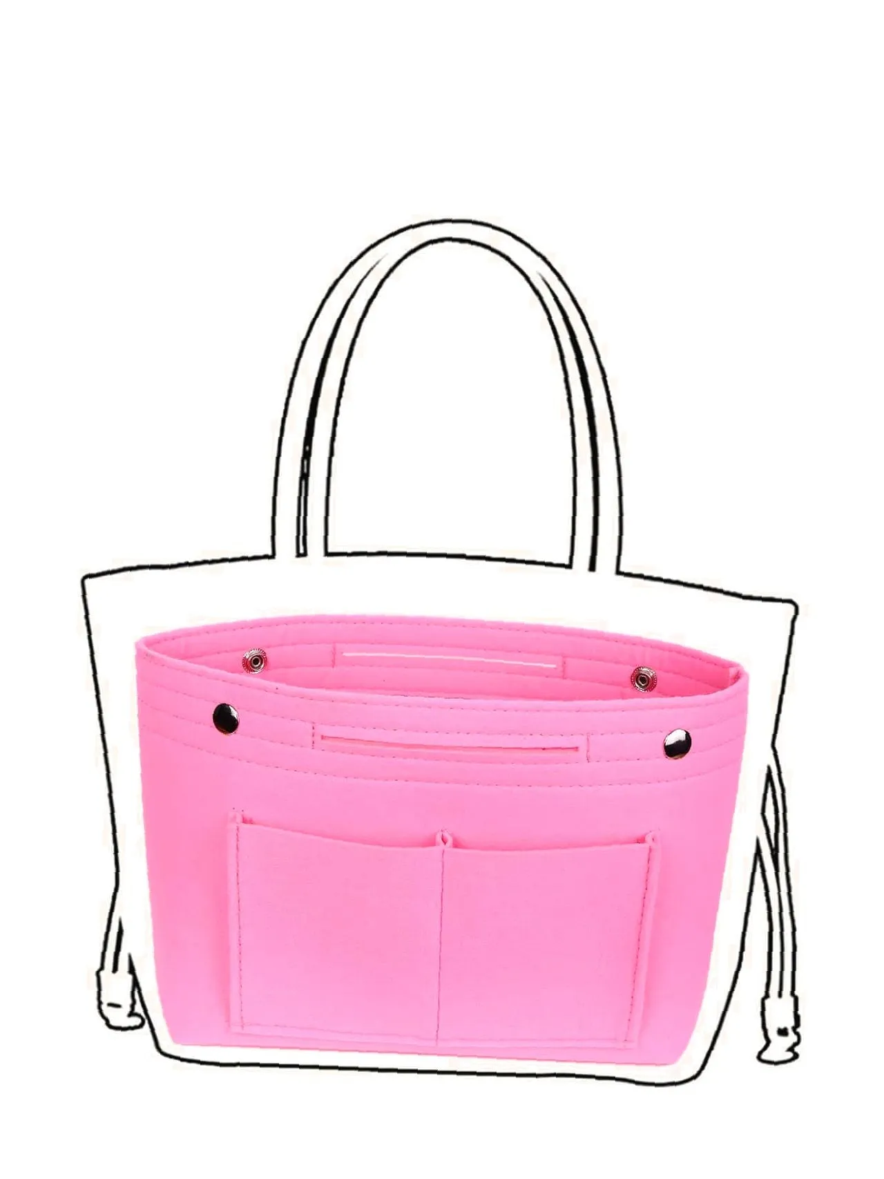binfenxie - Minimalist Bag Insert  - Women Tote Bags