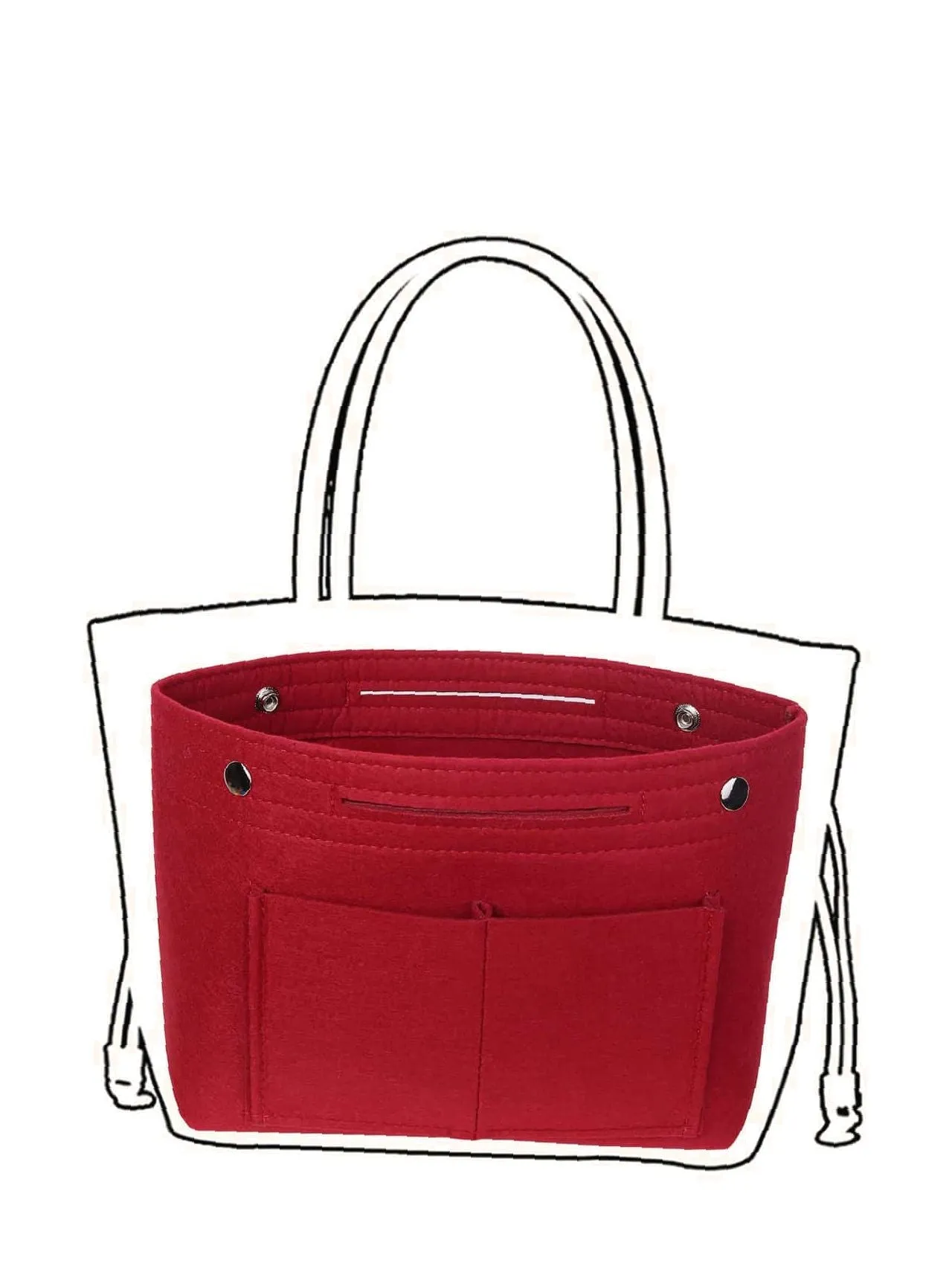binfenxie - Minimalist Bag Insert  - Women Tote Bags
