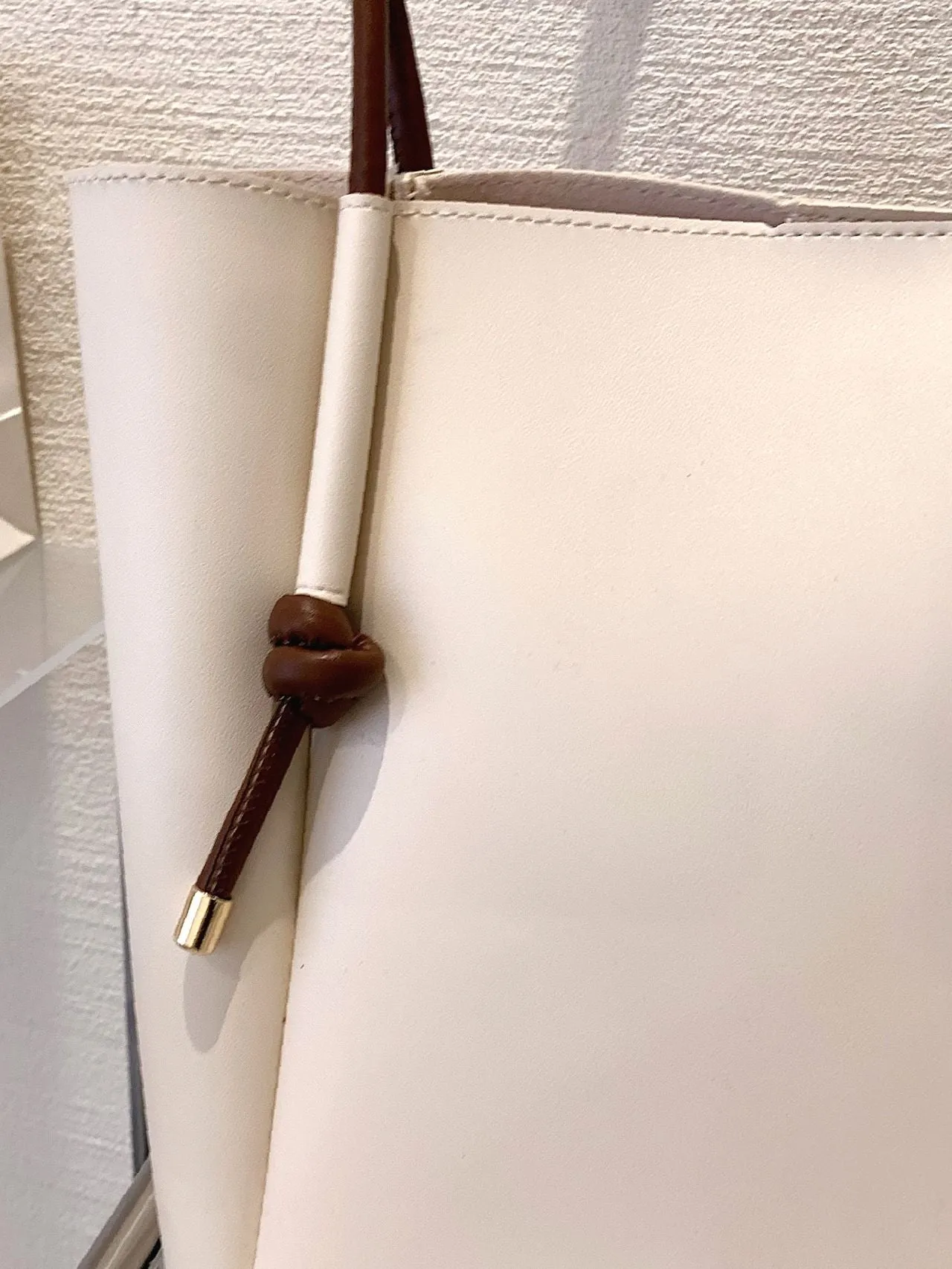 binfenxie - Minimalist Knot Decor Tote Bag  - Women Tote Bags