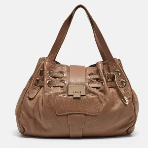 Brown Leather Ramona Shoulder Bag
