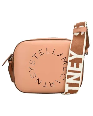 Camel Vegan Nappa Logo Mini Camera Bag