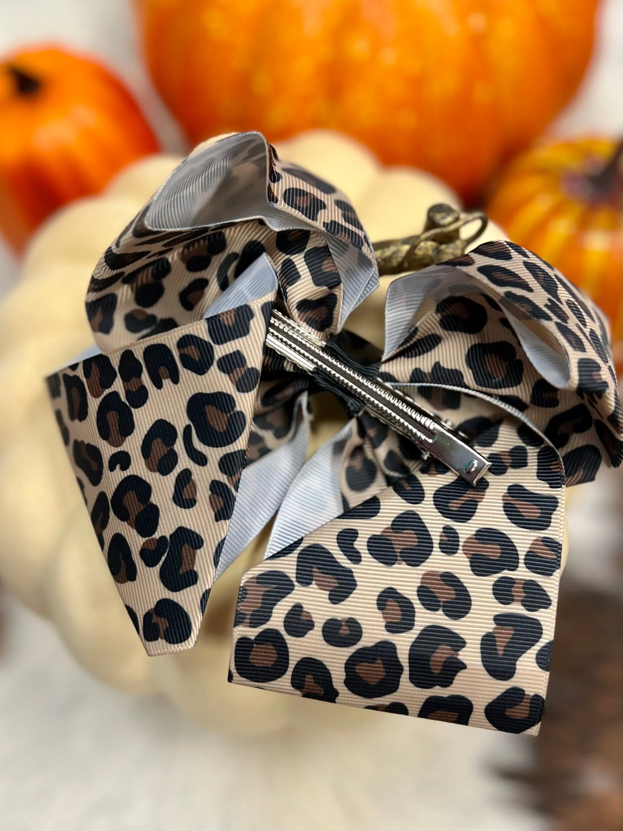Cheetah Print Bow