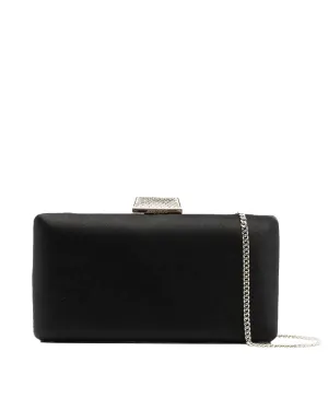 Clemmie Satin Bag in Black
