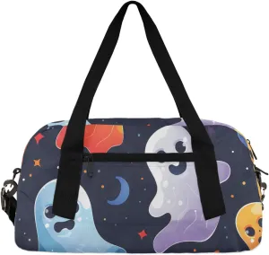 Colorful Ghost Gym Bag Party Ghost Gym Bag Wet/Dry Bag With Extra Drawstring Backpack For Travelling To The Gym