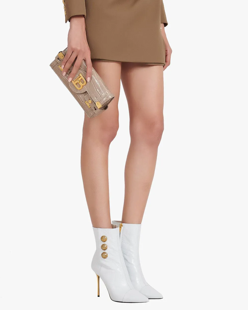 Crocodile B-Buzz 23 Clutch in Taupe