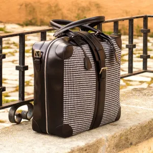 Custom Travel Tote Bag Leather Black 4276
