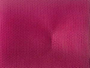 Dark Pink Plain Net Fabric