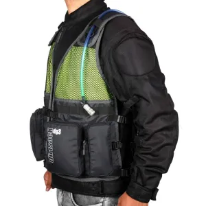 DG3 Multiutility and Hydration Vest / Jacket - Black   Fluo Green