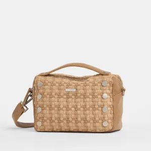 Evan Crossbody | Carpenter's Weave/Brushed Silver | Sml