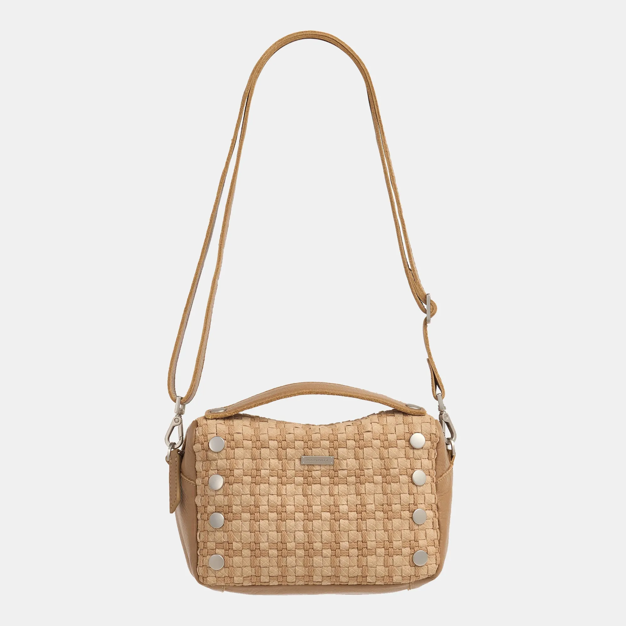 Evan Crossbody | Carpenter's Weave/Brushed Silver | Sml