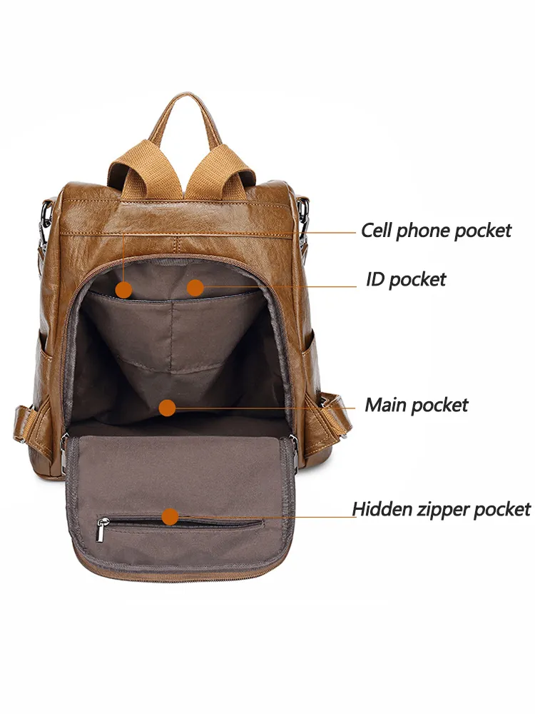 Fashion Multi-purpose Cute Bow Travel PU Backpacks