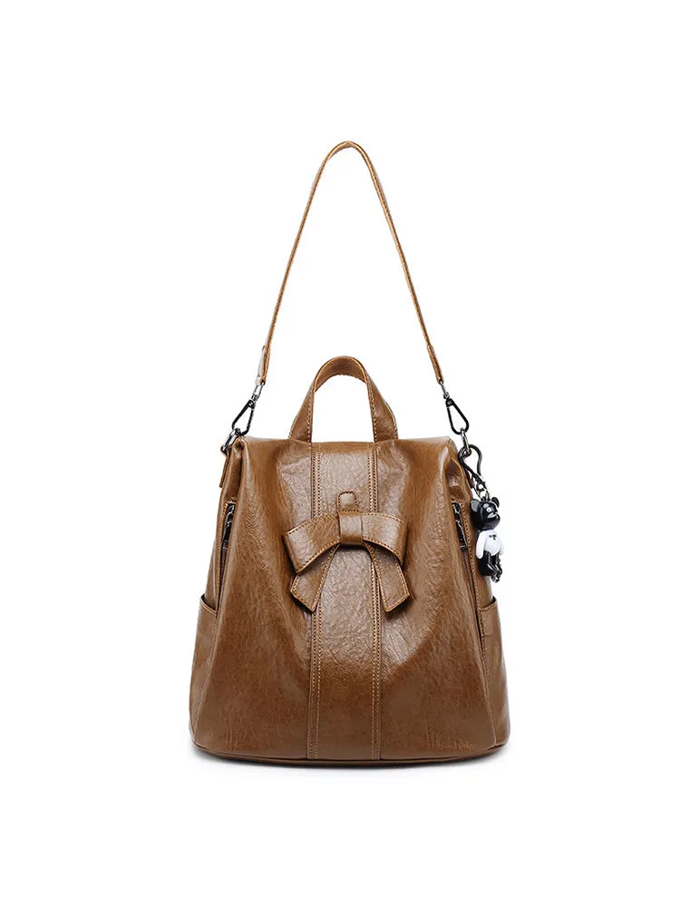 Fashion Multi-purpose Cute Bow Travel PU Backpacks