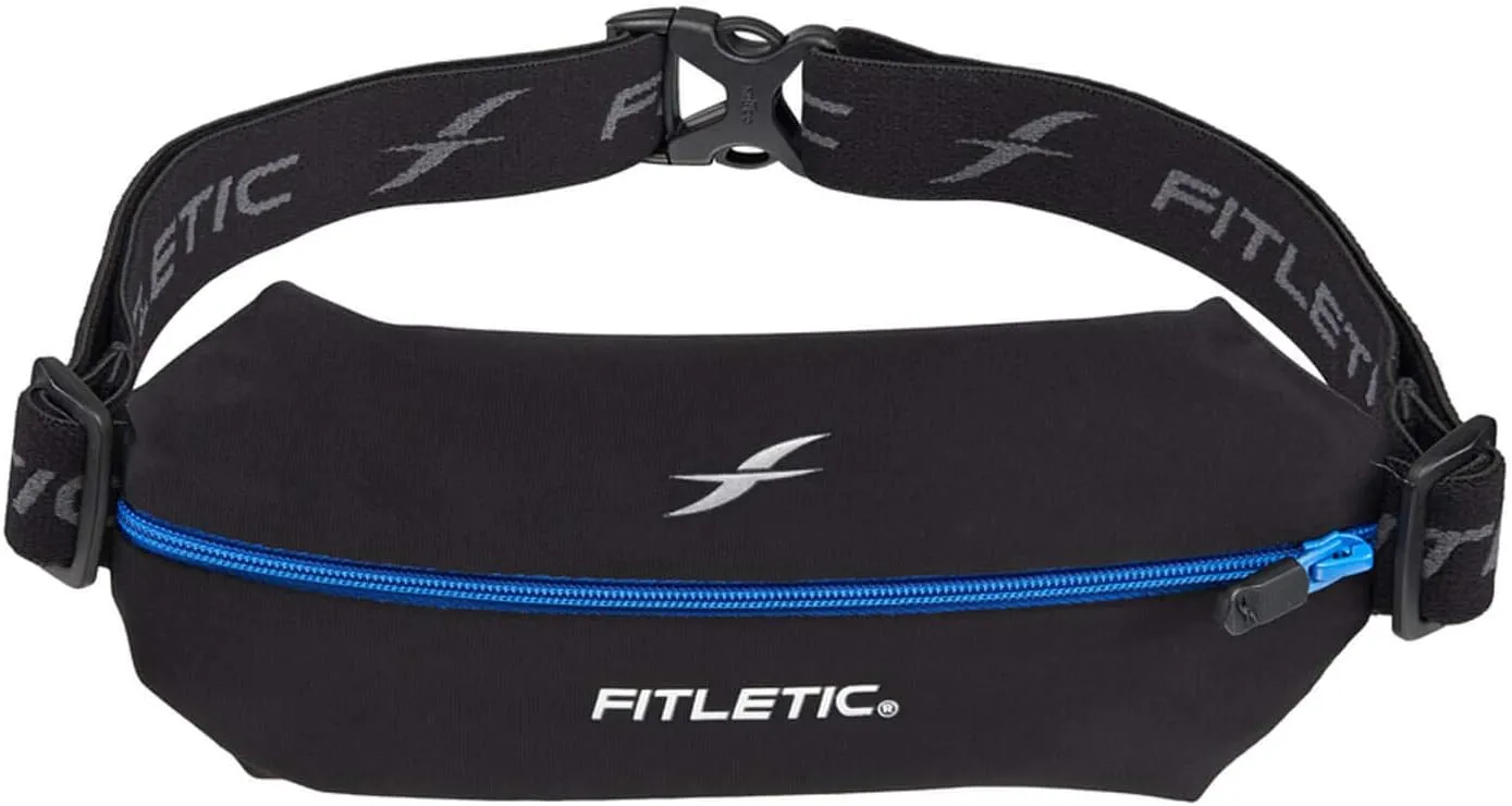 Fitletic Active Lifestyle Fanny Pack & Mini Sports Running Belt For Men & Women  Lightweight, Low Profile & Sleek Design  Ultra-Soft Expandable Lycra Pouch - Fits All Phones  Inner Organizer Pocket