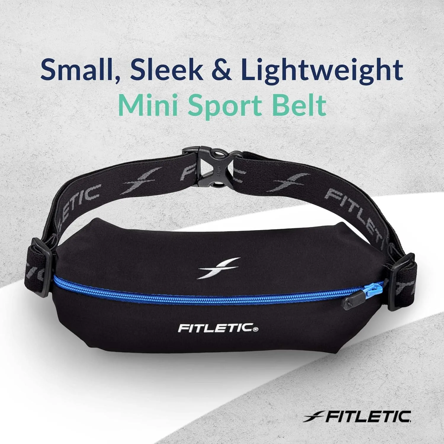 Fitletic Active Lifestyle Fanny Pack & Mini Sports Running Belt For Men & Women  Lightweight, Low Profile & Sleek Design  Ultra-Soft Expandable Lycra Pouch - Fits All Phones  Inner Organizer Pocket