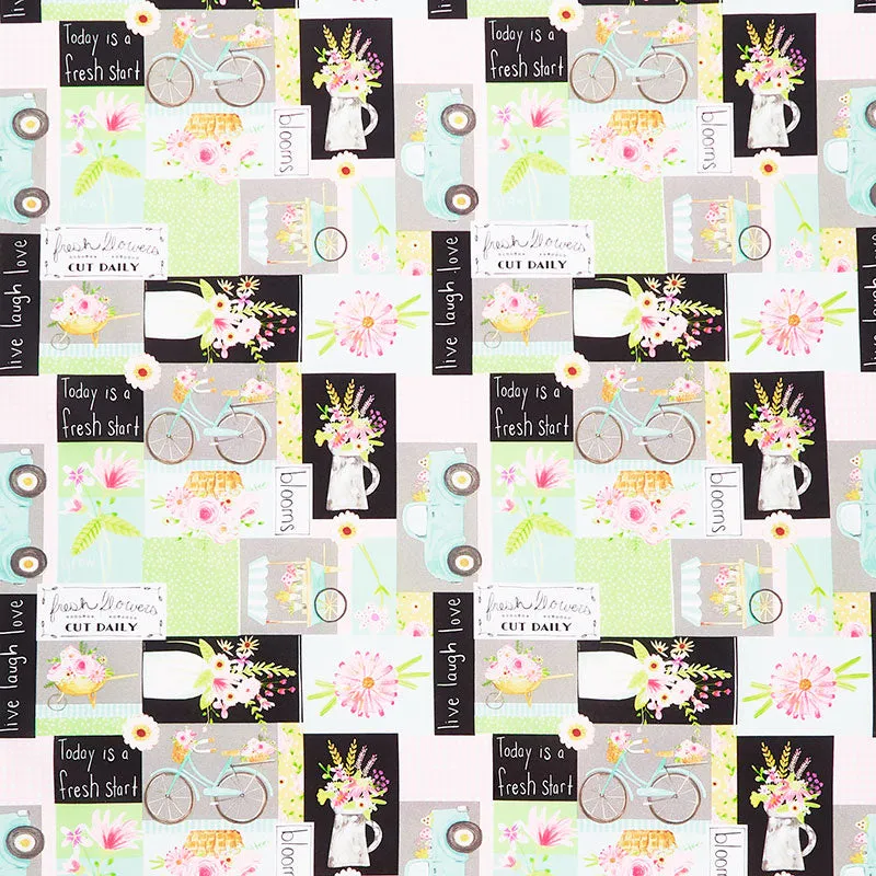 Flower Market - Patchwork Multi Yardage