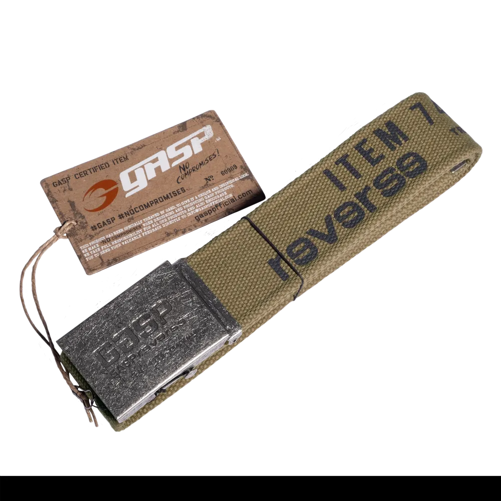 GASP VINTAGE BELT (Washed Khaki)