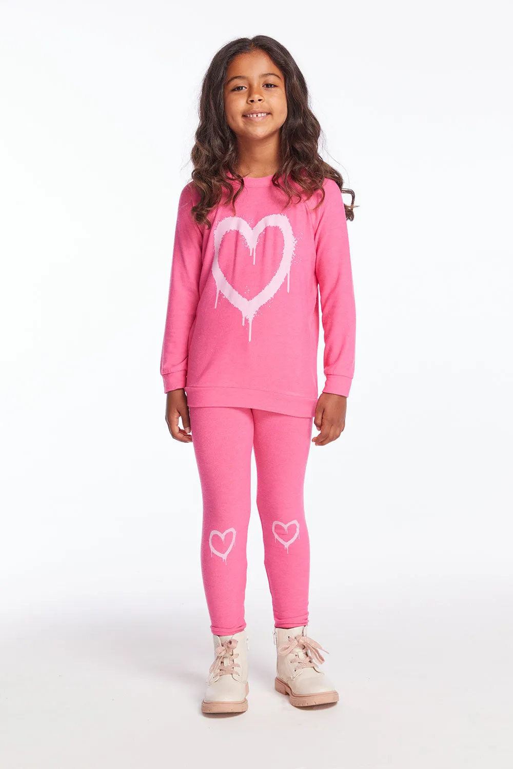 Graffiti Heart Girls Pants