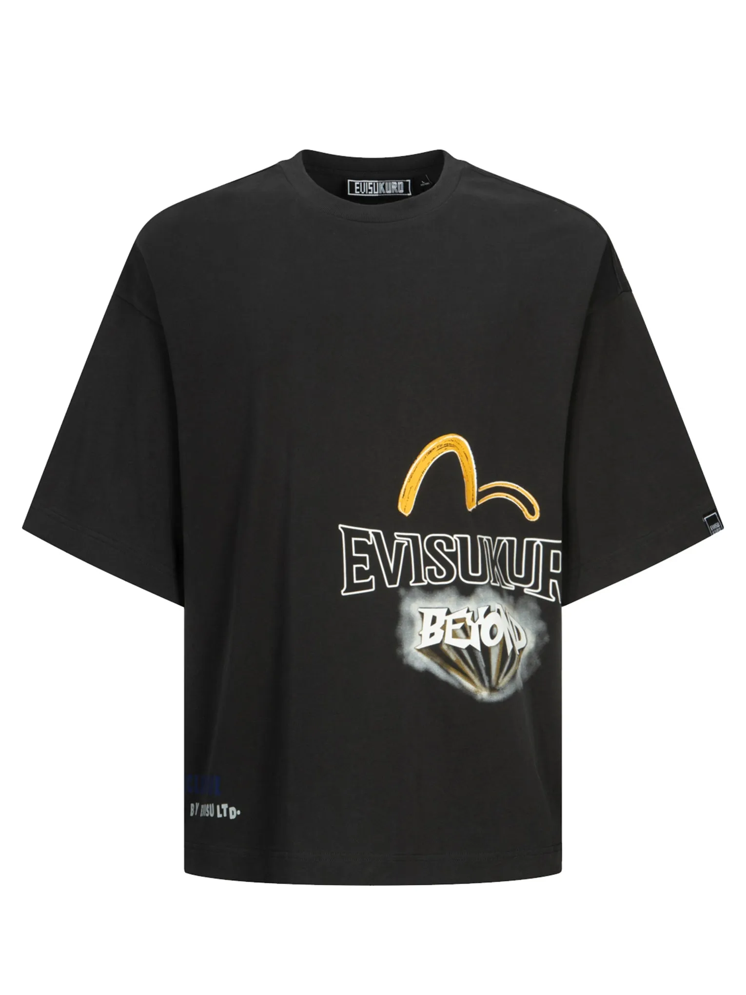 Graffiti Logo and Slogan Print Fashion Fit T-shirt
