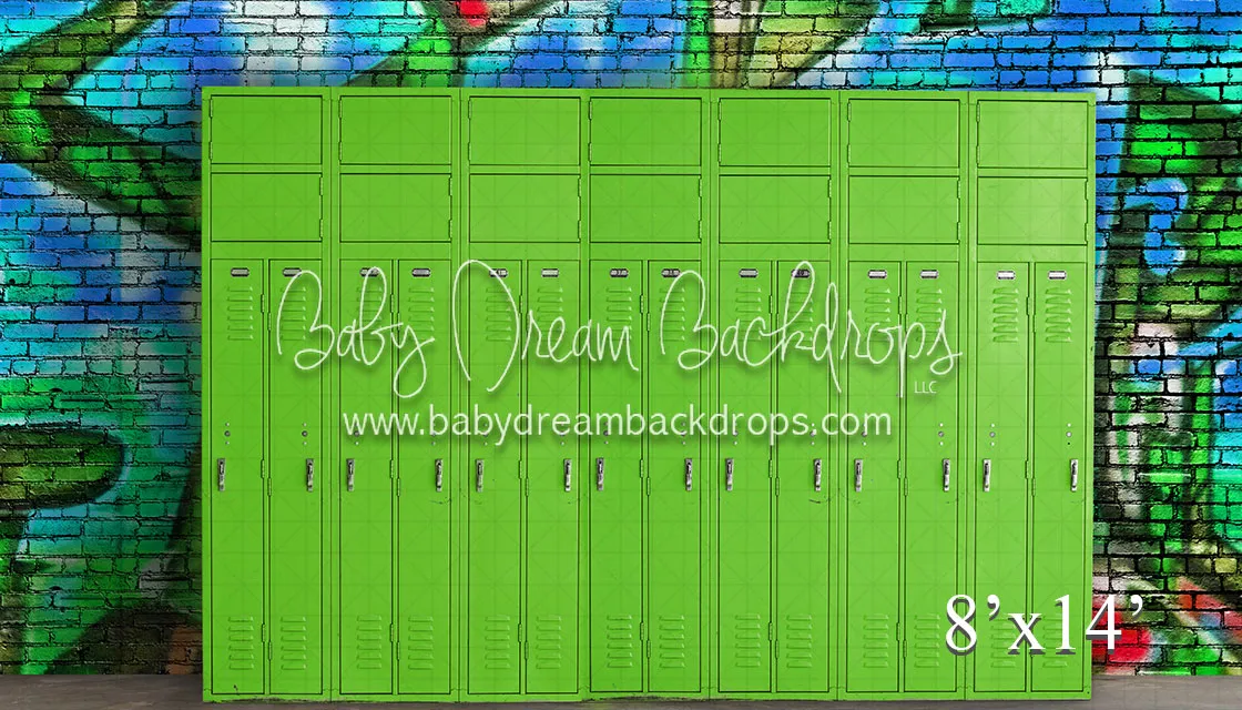 Green Street Graffiti Green Lockers (VR)