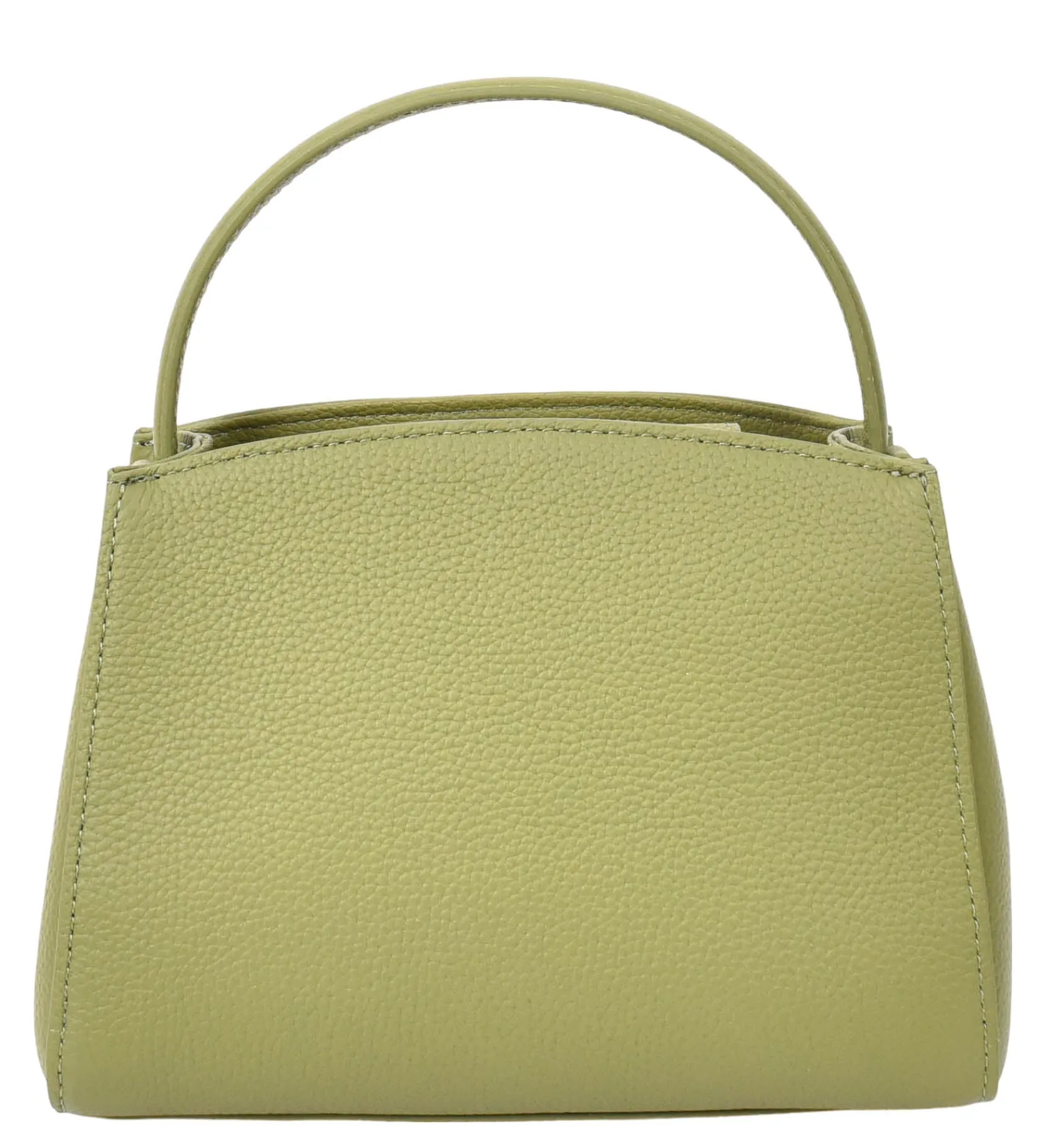 Halifax Women Small Leather Top Handle Shoulder Handbag  Olive
