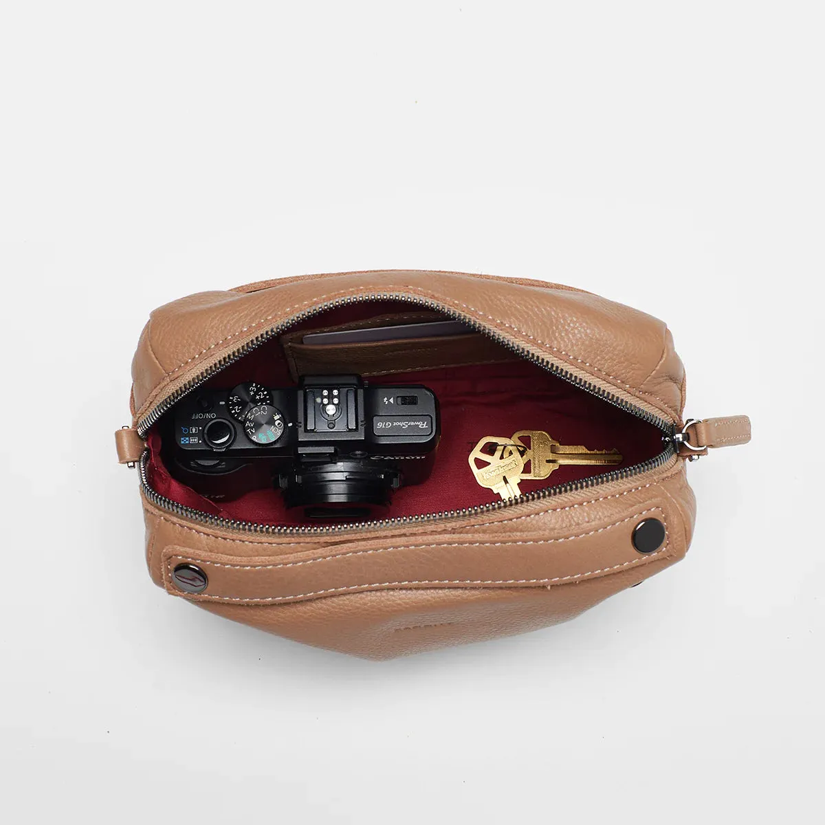 Hammitt Evan Crossbody - Biscotti/Gunmetal