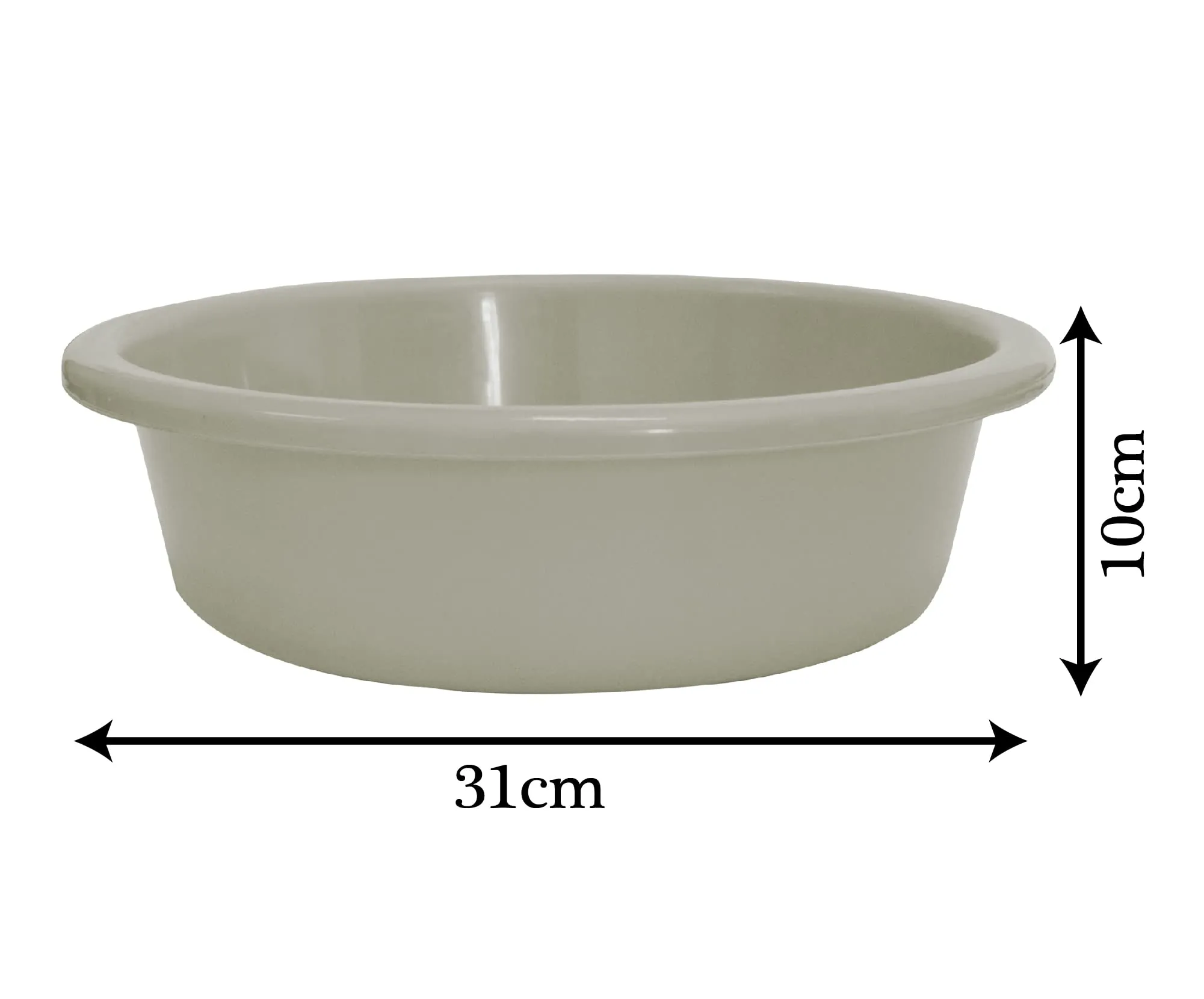 Heart Home Multiuses Plastic Knead Dough Basket/Basin Bowl For Home & Kitchen 6 Ltr (Grey) 52HH3824