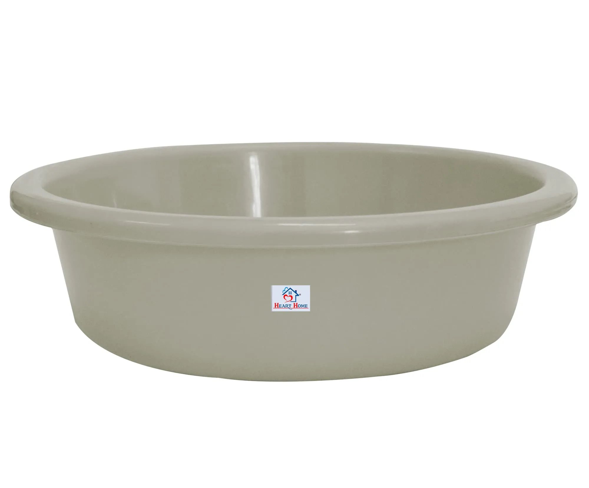 Heart Home Multiuses Plastic Knead Dough Basket/Basin Bowl For Home & Kitchen 6 Ltr (Grey) 52HH3824