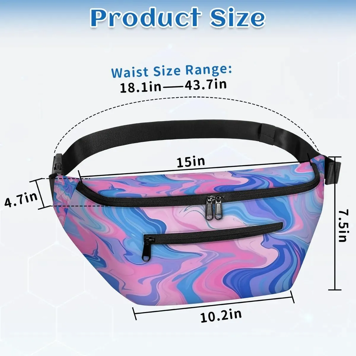 Irregular Texture Sling Bag Crossbody Backpack Chest Daypack for Women Sport Travel Hiking Casual Bag Multipurpose Waist Pack With Zipper Closure Adjustable Strap Shoulder Bag