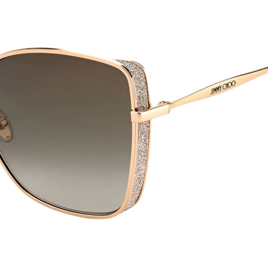 Jimmy Choo Alexis Ddb Ha Rose Gold Sunglasses