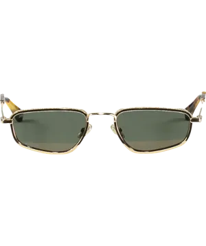 Jimmy Choo Metallic Rectangular Shimmer Frame Sunglasses