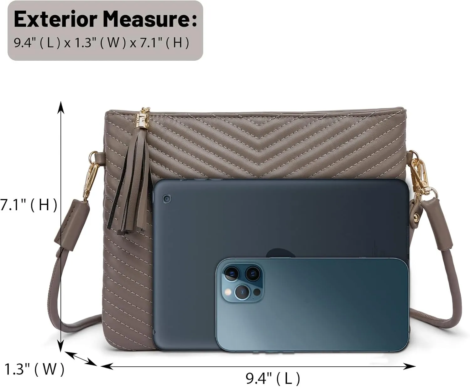 LYPULY Small Crossbody Bags for Women, Trendy Vegan Leather Shoulder Purses, Clutch Wallet with Wristlet Strap