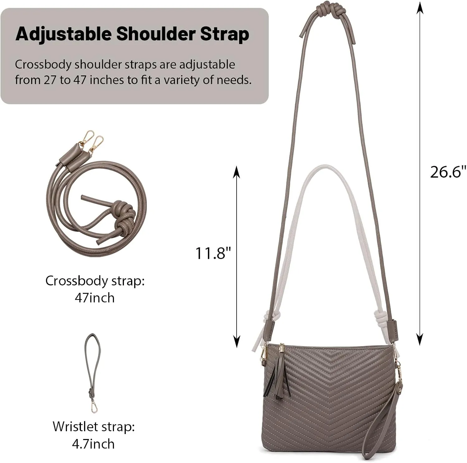 LYPULY Small Crossbody Bags for Women, Trendy Vegan Leather Shoulder Purses, Clutch Wallet with Wristlet Strap
