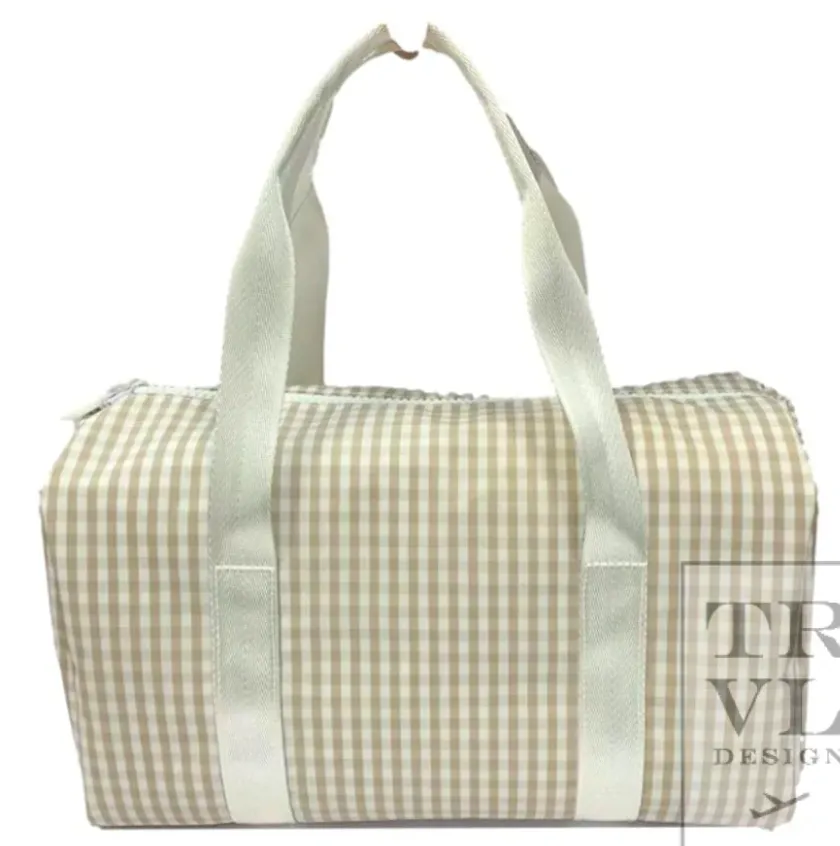 Mini Packer in Gingham Khaki | TRVL Design