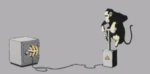 Monkey Detonator - Banksy - Art Prints