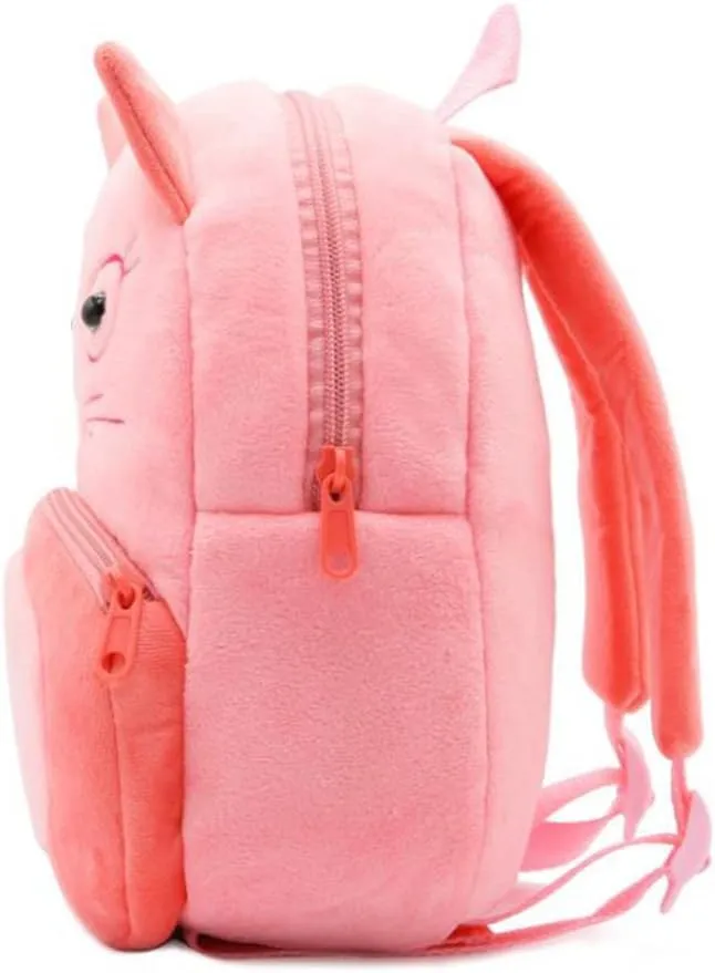 NICE CHOICE Cute Toddler Backpack Toddler Bag Plush Animal Cartoon Mini Travel Bag for Baby Girl Boy 2-6 Years(Cat)